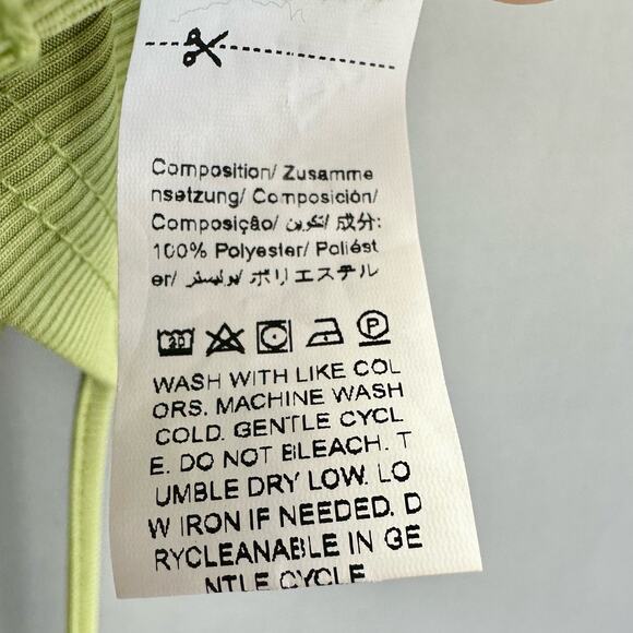 Don't Trip Mac Miller lime green wrap for ribbed mock neck tank top size small - Picture 10 of 14